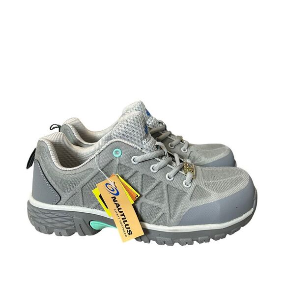 New! Nautilus Women's Spark Carbon Composite Toe Safety Shoe Size 7.5 Grey NWT - Picture 7 of 16